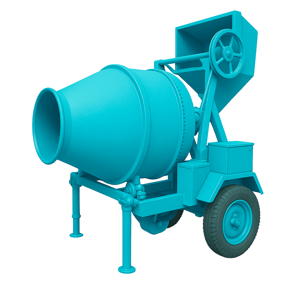 Non-Tilting or Reversible Drum Mixers