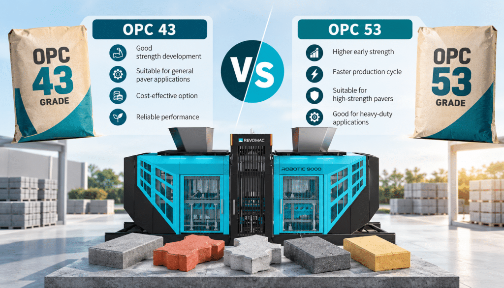 OPC 43 vs OPC 53 Which Is Better for Paver Blocks?​