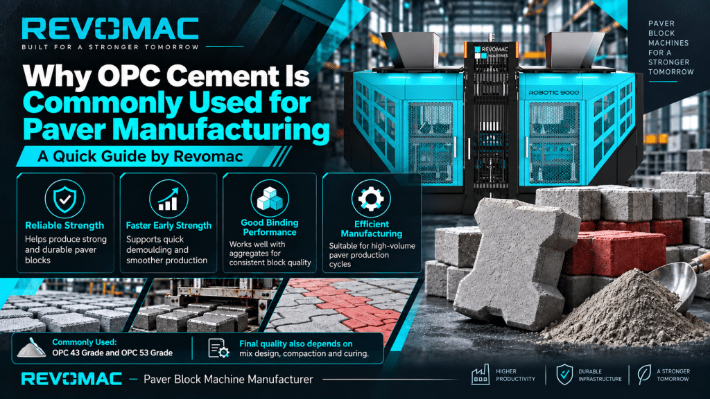 Why OPC Cement Is Commonly Used for Paver Manufacturing